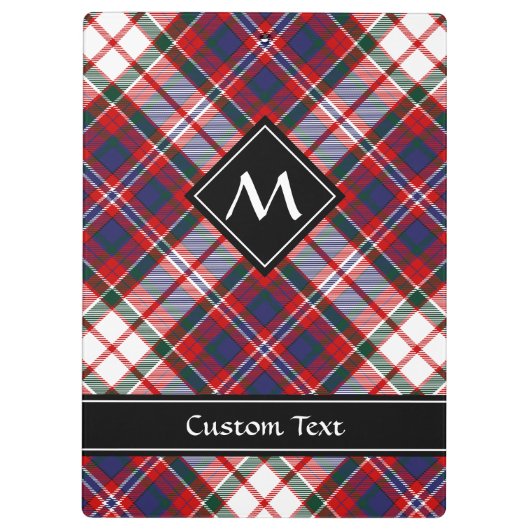 Clan MacFarlane Dress Tartan Klembord (Achterkant)