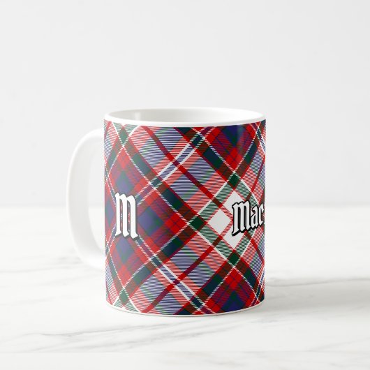 Clan MacFarlane Dress Tartan Koffiemok (Voorkant links)