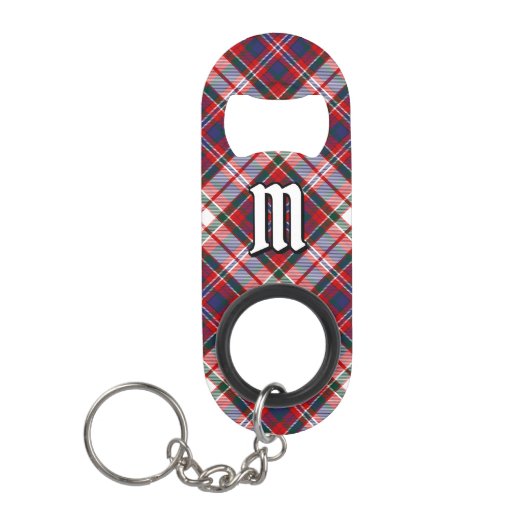 Clan MacFarlane Dress Tartan Mini Flessenopener (Voorkant)
