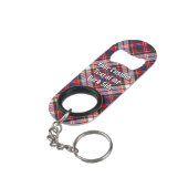Clan MacFarlane Dress Tartan Mini Flessenopener (Achterkant Gekanteld)