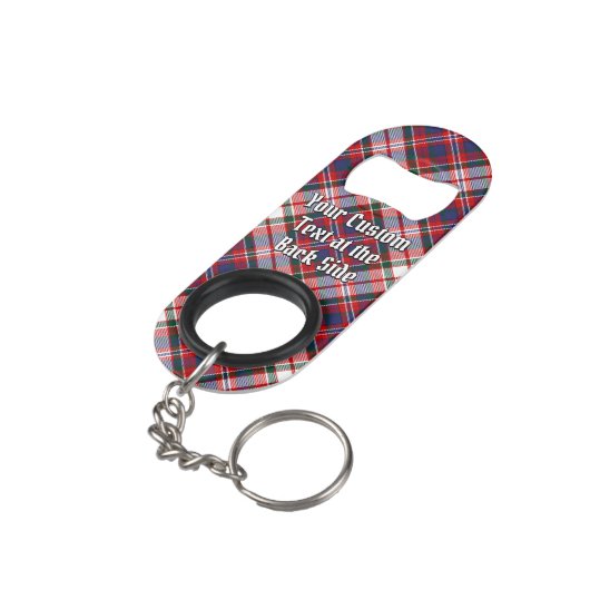 Clan MacFarlane Dress Tartan Mini Flessenopener (Achterkant Gekanteld)