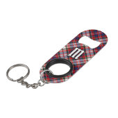 Clan MacFarlane Dress Tartan Mini Flessenopener (Voorkant Gekanteld)
