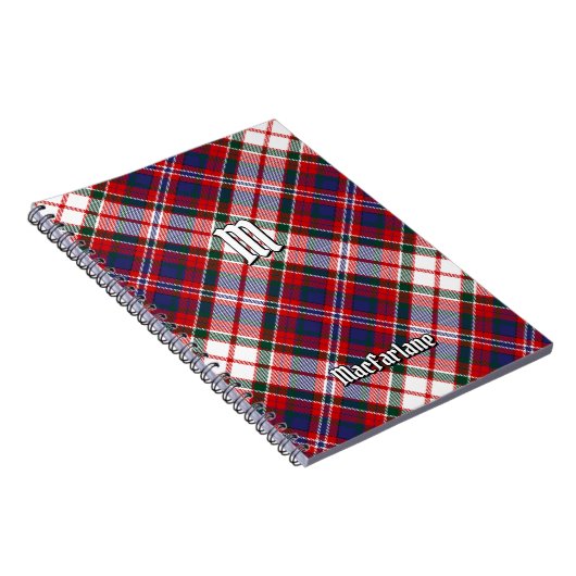 Clan MacFarlane Dress Tartan Notitieboek (Rechterzijde)
