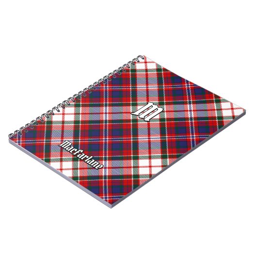 Clan MacFarlane Dress Tartan Notitieboek (Linkerzijde)