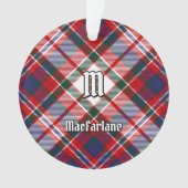 Clan MacFarlane Dress Tartan Ornament (voorkant)