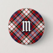 Clan MacFarlane Dress Tartan Ronde Button 5,7 Cm (Voorkant)