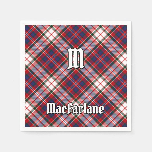 Clan MacFarlane Dress Tartan Servet (Voorkant)