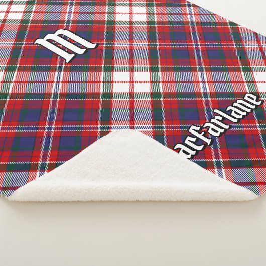 Clan MacFarlane Dress Tartan Sherpa Deken (3/4)