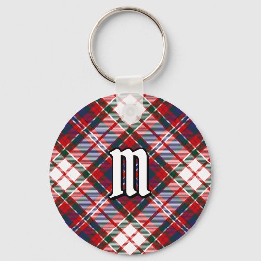 Clan MacFarlane Dress Tartan Sleutelhanger (Voorkant)