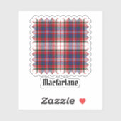 Clan MacFarlane Dress Tartan Sticker (Vel)