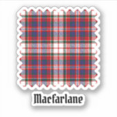 Clan MacFarlane Dress Tartan Sticker (Voorkant)