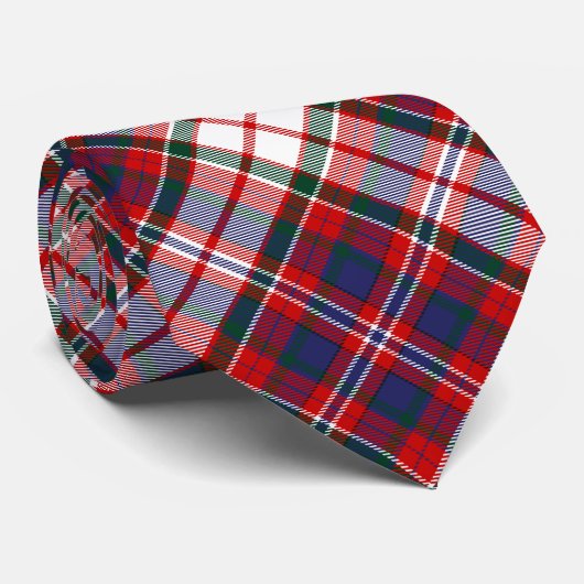 Clan MacFarlane Dress Tartan Stropdas (Opgerold)