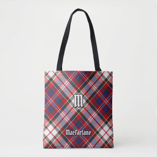 Clan MacFarlane Dress Tartan Tote Bag (Voorkant)
