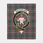 Clan MacFarlane Hunting Ancient Tartan Pset Fleece Deken (Voorkant)