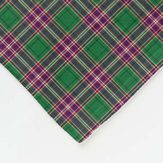 Clan MacFarlane Hunting Tartan Fleece Deken (Hoek)