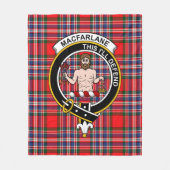 Clan MacFarlane Modern Tartan Pset Fleece Deken (Voorkant)