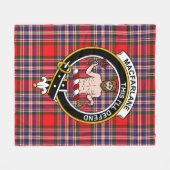 Clan MacFarlane Modern Tartan Pset Fleece Deken (Voorkant (Horizontaal))