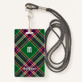 Clan MacFarlane Moderne Jacht Tartan Badge (Voorkant met draagriem)