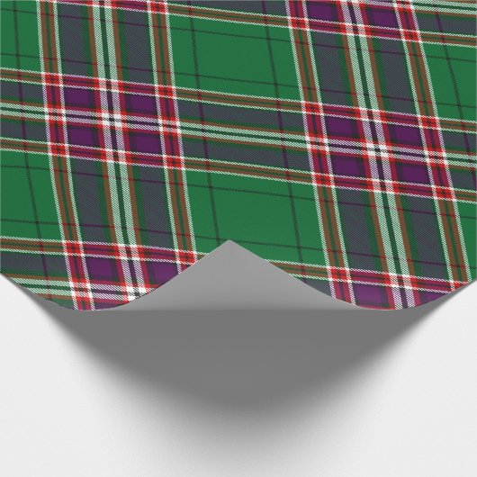Clan MacFarlane Moderne Jacht Tartan Cadeaupapier (Hoek)