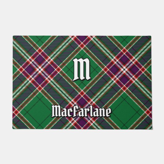 Clan MacFarlane Moderne Jacht Tartan Deurmat (Voorkant)