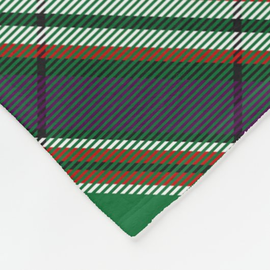 Clan MacFarlane Moderne Jacht Tartan Fleece Deken (Hoek)