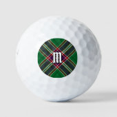 Clan MacFarlane Moderne Jacht Tartan Golfballen (Voorkant)
