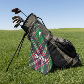 Clan MacFarlane Moderne Jacht Tartan Golfhanddoek (Groen)