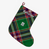 Clan MacFarlane Moderne Jacht Tartan Grote Kerstsok (Voorkant (Hangend))