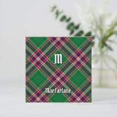 Clan MacFarlane Moderne Jacht Tartan Kaart (Staand voorkant)