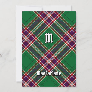 Clan MacFarlane Moderne Jacht Tartan Kaart