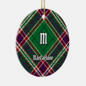 Clan MacFarlane Moderne Jacht Tartan Keramisch Ornament (Rechts)