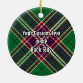 Clan MacFarlane Moderne Jacht Tartan Keramisch Ornament (Achterkant)