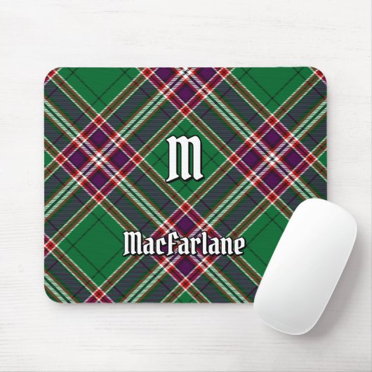 Clan MacFarlane Moderne Jacht Tartan Muismat (Met muis)