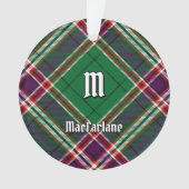 Clan MacFarlane Moderne Jacht Tartan Ornament (voorkant)