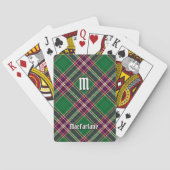 Clan MacFarlane Moderne Jacht Tartan Pokerkaarten (Achterkant)