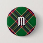 Clan MacFarlane Moderne Jacht Tartan Ronde Button 5,7 Cm (Voorkant)