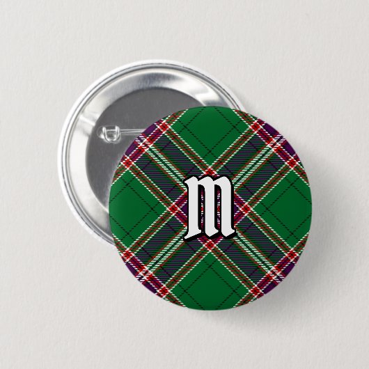Clan MacFarlane Moderne Jacht Tartan Ronde Button 5,7 Cm (Voorkant /achterkant)