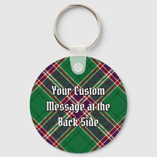 Clan MacFarlane Moderne Jacht Tartan Sleutelhanger (Achterkant)
