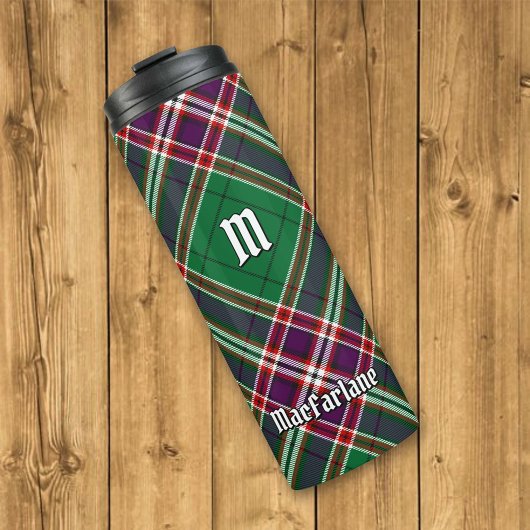 Clan MacFarlane Moderne Jacht Tartan Thermosbeker