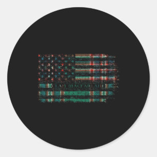 Clan Macfarlane op jacht naar Schotse Tartan US Fl Ronde Sticker