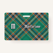 Clan MacFarlane Oude Jacht Tartan Badge (Voorkant)