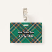 Clan MacFarlane Oude Jacht Tartan Badge (Achterkant met clip)
