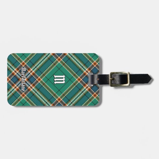 Clan MacFarlane Oude Jacht Tartan Bagagelabel (Voorkant horizontaal)
