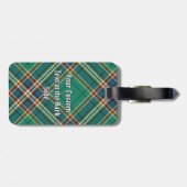 Clan MacFarlane Oude Jacht Tartan Bagagelabel (Achterkant horizontaal)