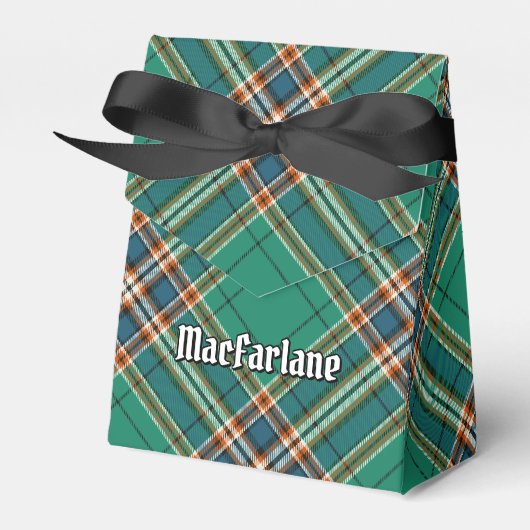 Clan MacFarlane Oude Jacht Tartan Bedankdoosjes (Voorkant Zijde)