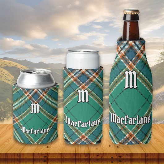 Clan MacFarlane Oude Jacht Tartan Blikjeskoeler