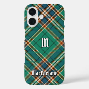 Clan MacFarlane Oude Jacht Tartan iPhone 16 Hoesje