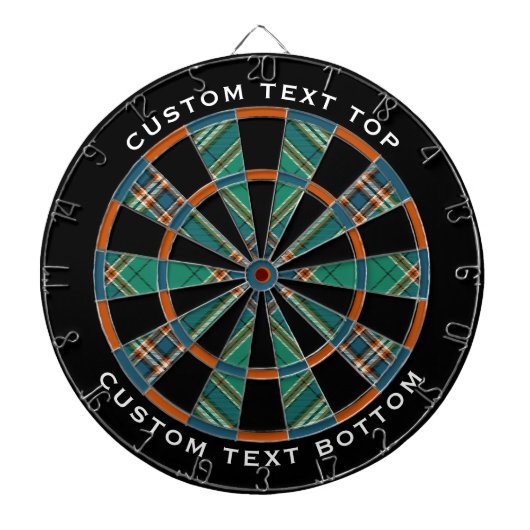 Clan MacFarlane Oude Jacht Tartan Dartbord (Voorkant)