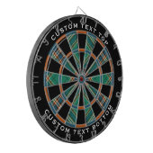 Clan MacFarlane Oude Jacht Tartan Dartbord (Voorkant Links)