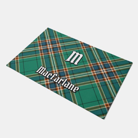 Clan MacFarlane Oude Jacht Tartan Deurmat (Schuin)